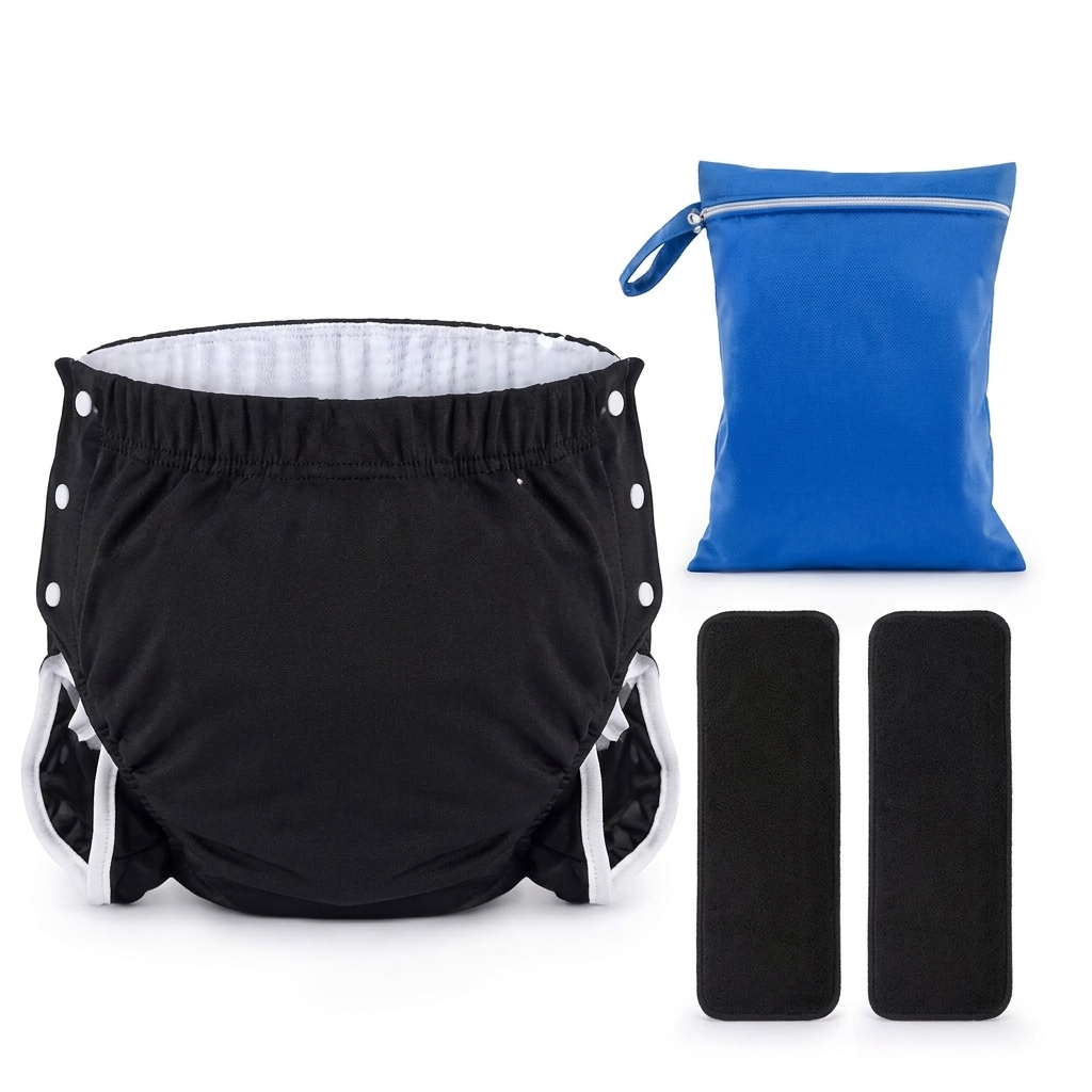 Kit Couche Lavable Adulte Réutilisable sous-vêtement d'incontinence lavable