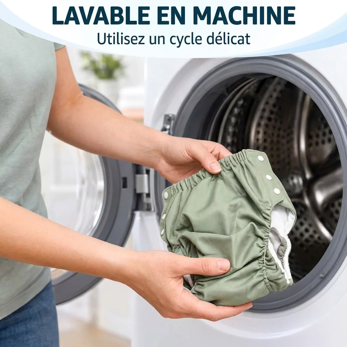 Kit Couche Lavable Adulte Réutilisable sous-vêtement d'incontinence lavable